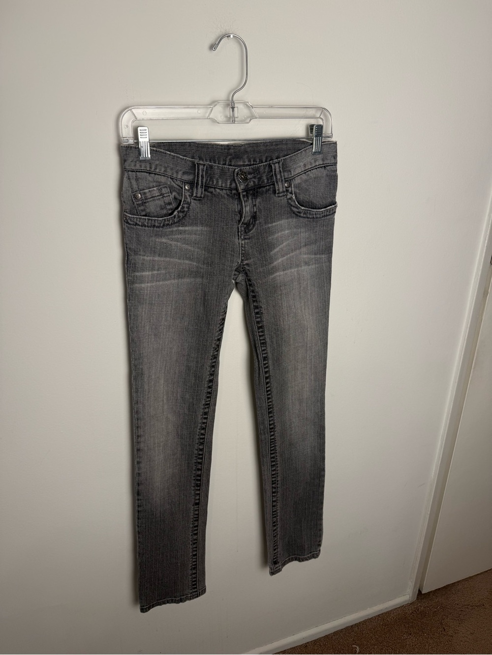 Roxy Y2K Low Rise Women's Gray Skinny Jeans